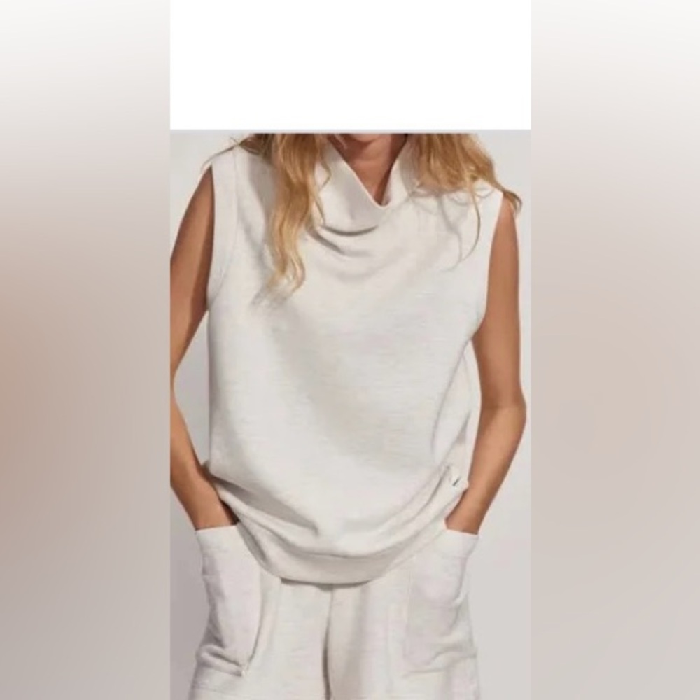 Varley Ellen Cowl Neck Sleeveless Top - Medium